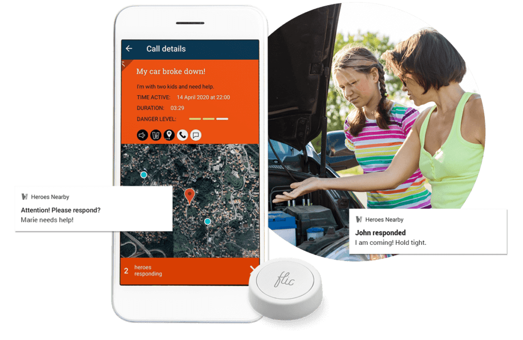 Qdrome mobile app, GPS tracking, reporting & responding