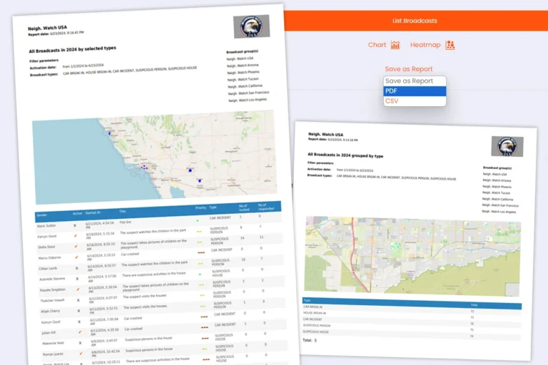 reports-pdf-csv-control centre-qdrome
